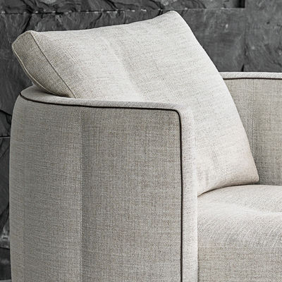 Ergonomic Fabric Leisure Chair For Living Room Modern Sponge Sofa Chair