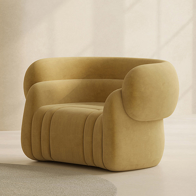 Flannel Fabric 3 Seat Velvet Modern Suit Sofa For Bedroom