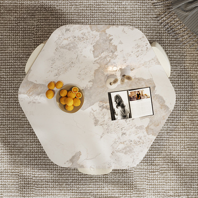 Marble Countertop Round Rock Coffee Table Customize Color