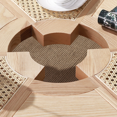 Outdoor Center Cane Round Coffee Rattan Table 80 * 80
