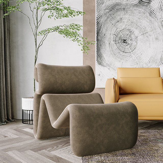 Fabric Leisure ChairLiving Room Furniture Cloth Sponge Single Sofa Floor Chair